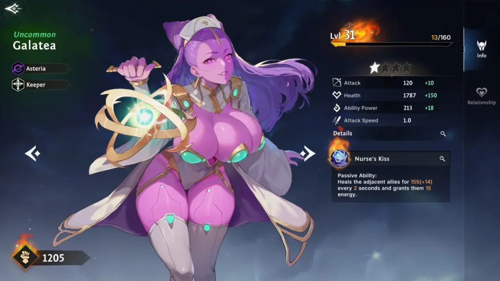 Everlusting life galatea character