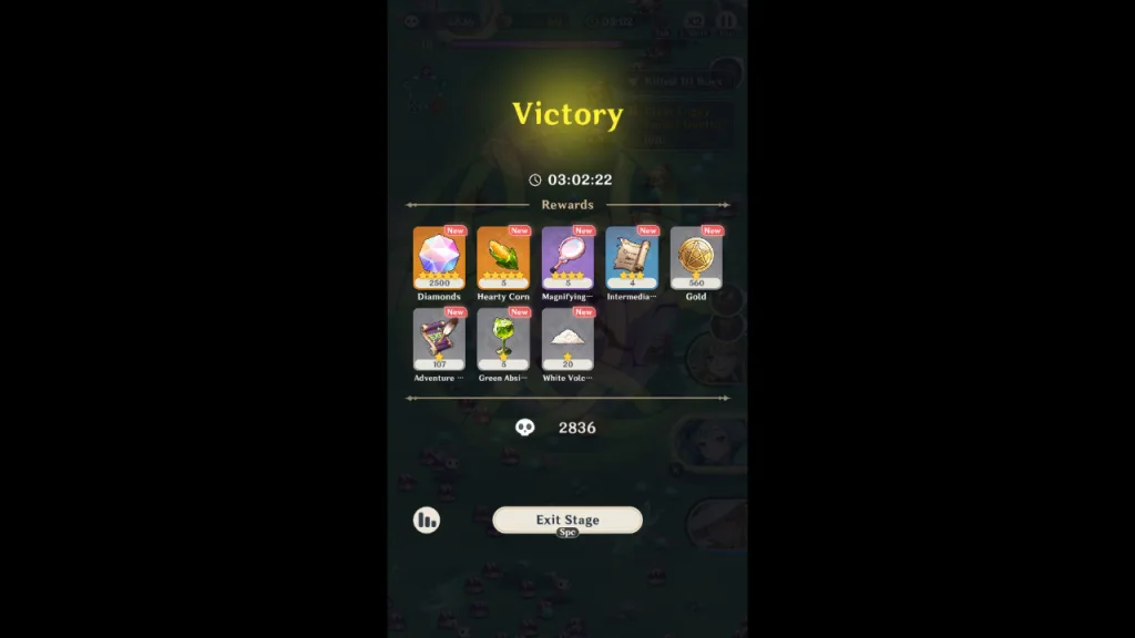 Pangea odyssey victory screen