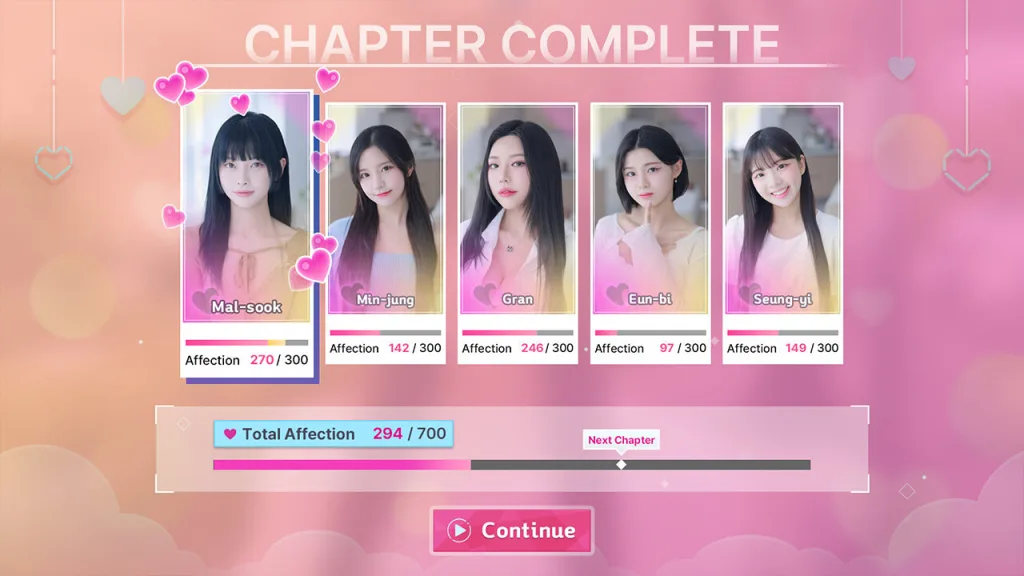 Five hearts under one roof game screenshot 6