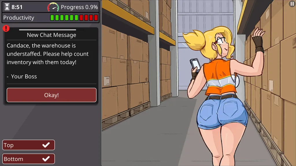 Screenshot 1 aus dem kaum funktionierenden Spiel