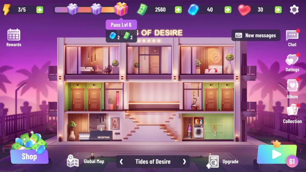 Captura de ecrã do jogo «Desire Inn» 8