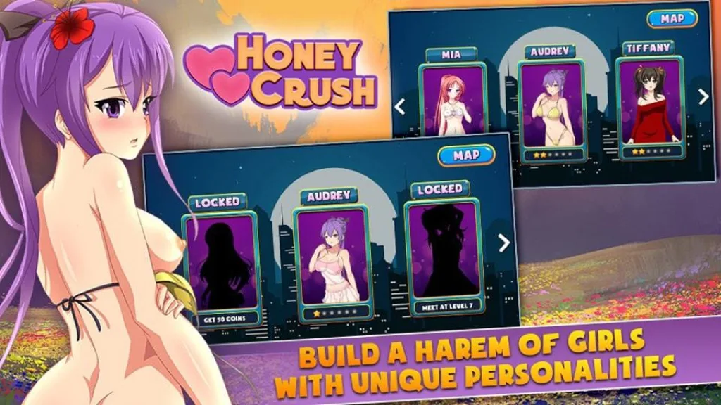 Honey crush build the harem of girls